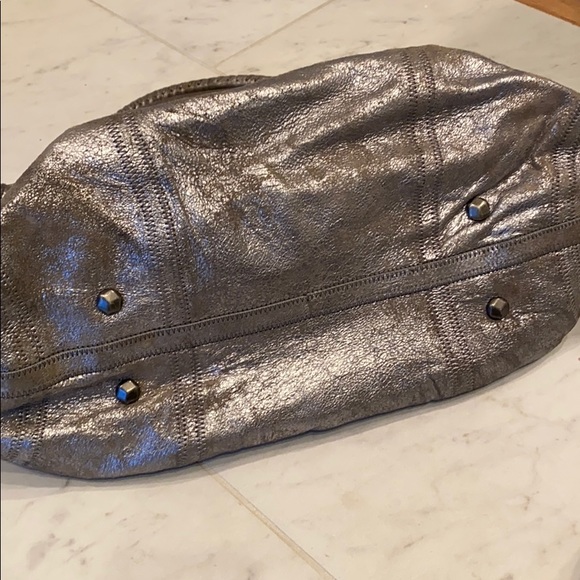 7 for all Mankind distressed silver tote bag - Picture 5 of 7